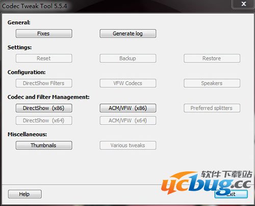 K-Lite Codec Tweak Tool