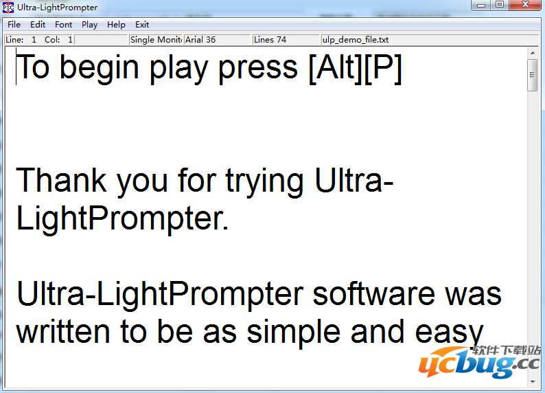 Ultra-LightPrompter