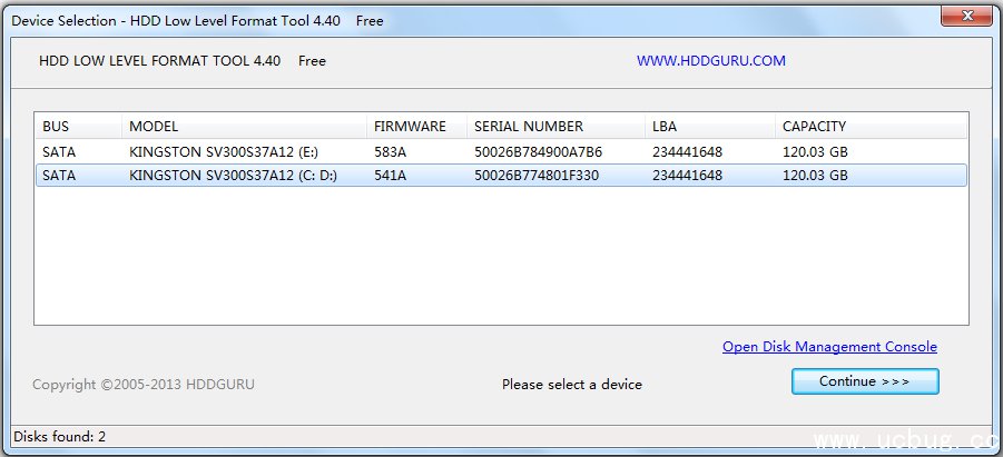 HDD Low Level Format Tool